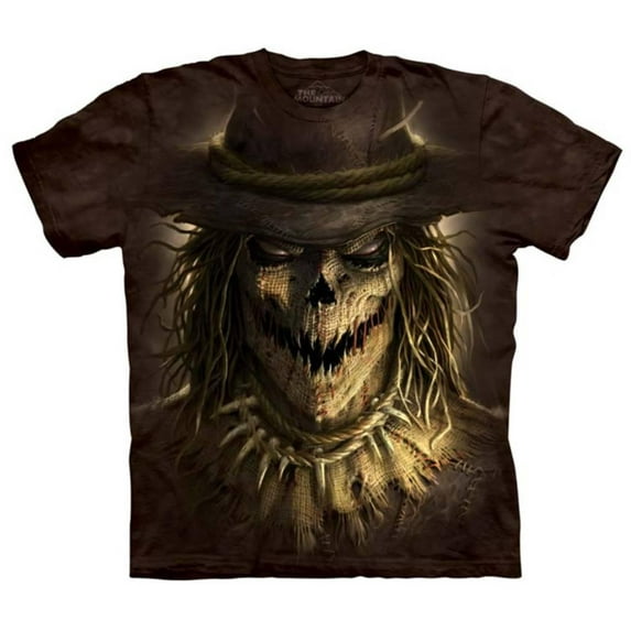Scarecrow T-shirt Brown Adult Unisex 100% Cotton Short Sleeve