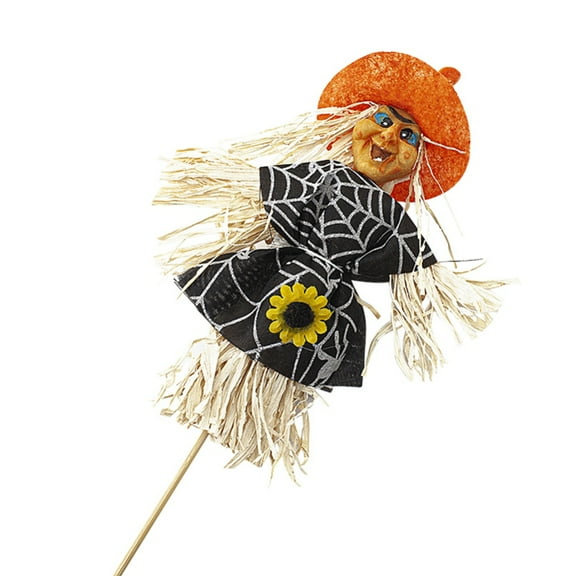Scarecrow Witch Fall Harvest Decor, for Garden, Home, School, Yard, Porch Birds Away Decor, Thanksgiving Decor