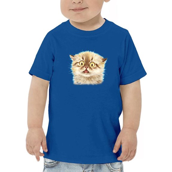 Scared Kitten T-Shirt Toddler -Kayomi Harai Designs,  4 Toddler