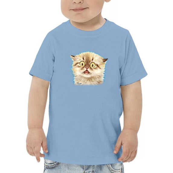 Scared Kitten T-Shirt Toddler -Kayomi Harai Designs, 5 Toddler