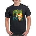 thumbnail image 1 of Scared Pizza And Pineapple T-Shirt Men -Smartprints Designs, Male 4X-Large, 1 of 4