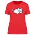 thumbnail image 1 of Scared White Kitten Cartoon Tee Women's -Image by Shutterstock, 1 of 2