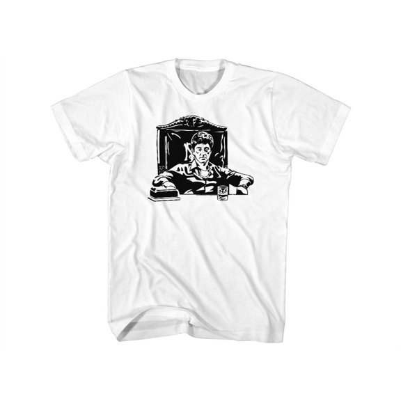 Scareface 80s Movie Tony Montana Black & White Illustration Adult Short Sleeve T-Shirt Graphic Tee