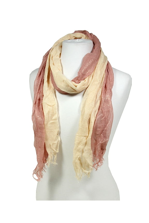 Scarf - 2-pc Set Scarves - Pink - SF-SSF50078PK