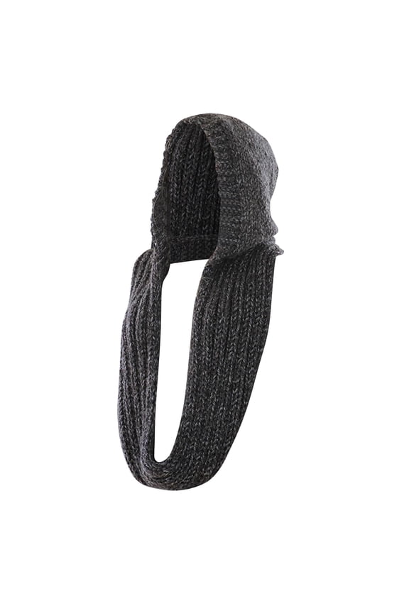 Scarf 5 Colors Autumn Winter Women Outdoor Thick Outdoor Warm Keeping Solid Color Soft Casual Knitted Hooded Shawl Wraps For Women