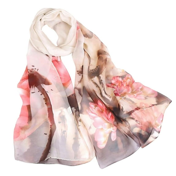 Scarf AURORADY Women Printing Long Scarves Ladies Scarf Soft Wrap Shawl Fashion Scarf, Women's Neckerchief G