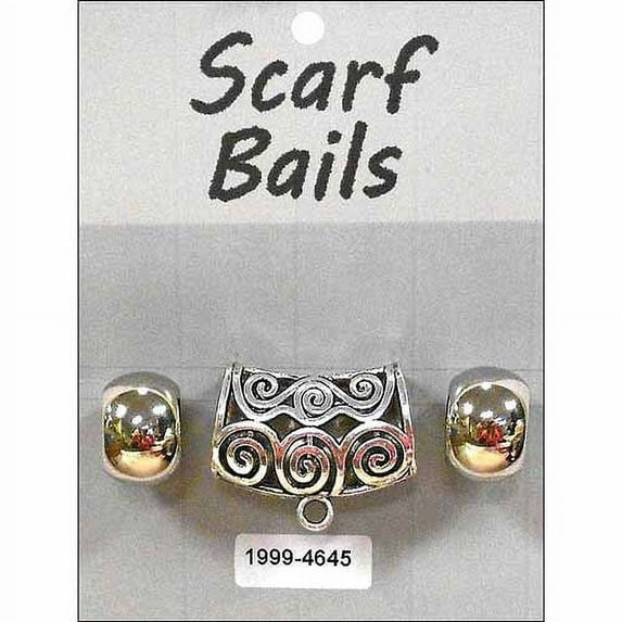 Scarf Bail and 2 Matching Beads Set
