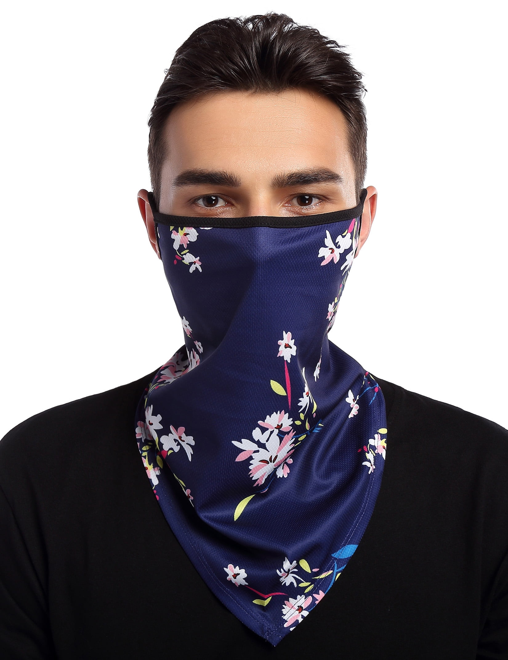 Unisex Seamless Multifunctional Headwear Bandana Scarf - Elastic Tube Magic Headband Gaiter Balaclava Snood Face Covering Mask UV Residence For Yoga Running Hiking Cycling (Army Green-818053