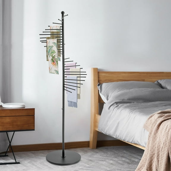 Scarf Display Rack 170cm Spiral Metal Scarf Display Rack Hijab Organizer