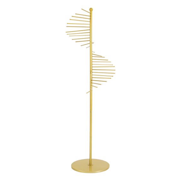 Scarf Display Stand 1.7m Spiral Display Rack Floor Rack Spiral Scarf Display Rack with 4 Rods for Boutique & Store