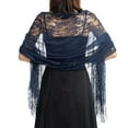 thumbnail image 1 of Scarf For Women Casual Blue Shawl Lace Shawl Bride's Bridesmaid Evening Dress Cheongsam Shawl Party Dinner Hollowed Out Lace Shawl Scarf, 1 of 3