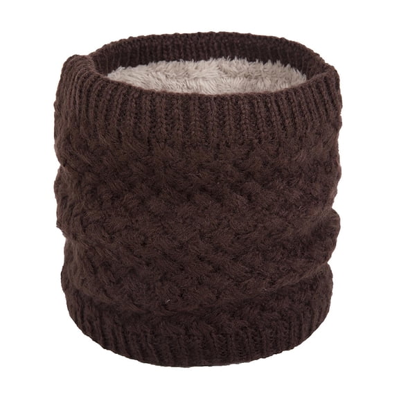 Scarf For Women Lovers Winter Solid Line Patchwork Warm Knit Cowl Neck Cotton Scarf Shawl Ring Winter Neck Scarf