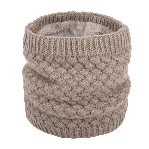 Scarf For Women Lovers Winter Solid Line Patchwork Warm Knit Cowl Neck Cotton Scarf Shawl Ring Winter Neck Scarf