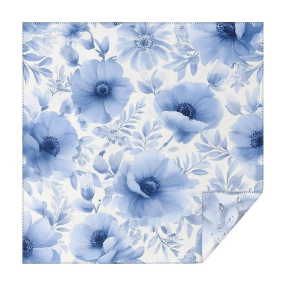 Pioneer Flower Floral Print Pattern Square Tablecloth,Waterproof Square Table Cover,Wipeable Spillproof Washable Table Cover for Home Kitchen Party Decor 60"x60"(152x152cm)