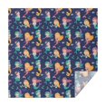 thumbnail image 1 of Dark Blue Mermaid Princess Pattern Square Tablecloth,Waterproof Square Table Cover,Wipeable Spillproof Washable Table Cover for Home Kitchen Party Decor 52"x52"(132x132cm), 1 of 6