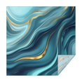 thumbnail image 1 of Blue Gold Marble Pattern Square Tablecloth,Waterproof Square Table Cover,Wipeable Spillproof Washable Table Cover for Home Kitchen Party Decor 42"X42"(107x107cm), 1 of 6