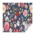 thumbnail image 1 of Pioneer Flower Floral Print Pattern Square Tablecloth,Waterproof Square Table Cover,Wipeable Spillproof Washable Table Cover for Home Kitchen Party Decor 52"x52"(132x132cm), 1 of 6