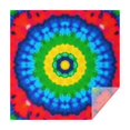 thumbnail image 1 of Colorful Tie Dye Circle Pattern Square Tablecloth,Waterproof Square Table Cover,Wipeable Spillproof Washable Table Cover for Home Kitchen Party Decor 52"x52"(132x132cm), 1 of 6