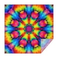 thumbnail image 1 of Tie Dye Vivid Petal Mandala Pattern Square Tablecloth,Waterproof Square Table Cover,Wipeable Spillproof Washable Table Cover for Home Kitchen Party Decor 52"x52"(132x132cm), 1 of 6