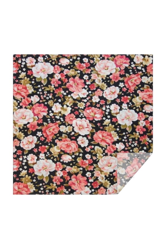 Pioneer Flower Floral Print Pattern Square Tablecloth,Waterproof Square Table Cover,Wipeable Spillproof Washable Table Cover for Home Kitchen Party Decor 42"X42"(107x107cm)