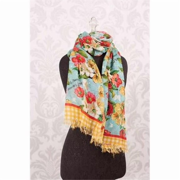 Carpentree 110826 Scarf His Banner Over Me Is Love 19.5 x 71