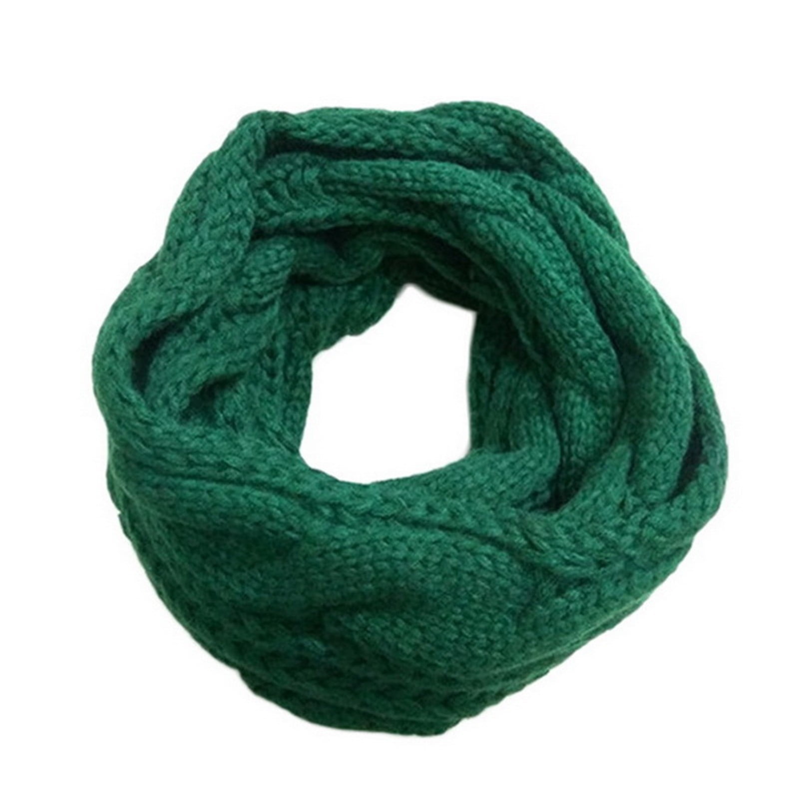 Scarf Loop Padded Scarf Bib Woolen Winter Knit Warmth Circle Womens ...