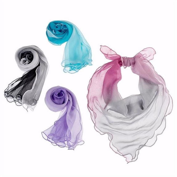 Scarf-Ombre Color Square-Assortment (Pack of 4)