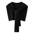 thumbnail image 1 of Scarf Shawl, Audhol Women's Shawl Wrap Poncho Cape Open Front Cardigan Scarf Pashmina Shawls for Fall Winter Shoulder Wraps for Dresses Black One Size, 1 of 1
