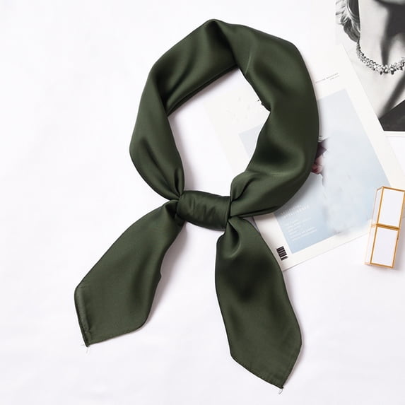Scarf, Small Silk Square Scarf, 70X70Cm Solid Color Neck Scarf, Bandana for Women, Accessory, Hair, Versatile & Lightweight, Gift for Her Baberdicy, Ideal for Women