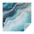 thumbnail image 1 of Blue Gold Marble Pattern Square Tablecloth,Waterproof Square Table Cover,Wipeable Spillproof Washable Table Cover for Home Kitchen Party Decor 60"x60"(152x152cm), 1 of 6