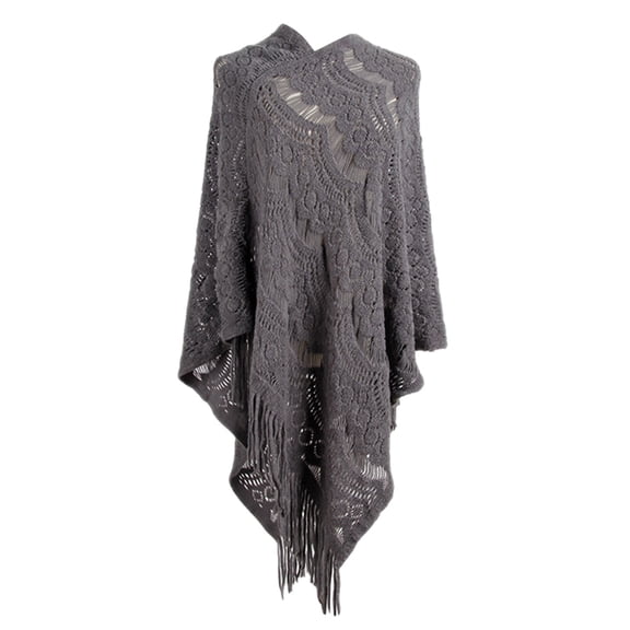 Scarf Women Mid Length Crochet Hollow Irregular Tassel Pullover Sweater Cape Shawl Knit Sweater Shawl Shawl Wraps For Women