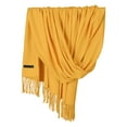 thumbnail image 1 of Scarf Women Pashmina Scarf Soft Solid Plain Shawl Wrap Fashion Warm Neck with Fringes, 1 of 5