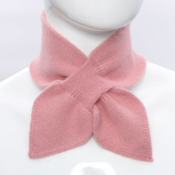 Scarf Women Small Knitted Triangle Scarf Warm Neck Cover Neck Protector Aesthetic Scarves 2025 Pink Free