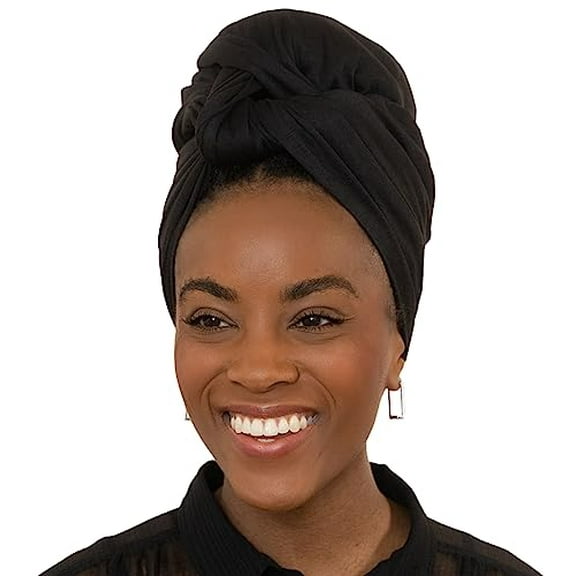Scarf for Black Women - Head Scarf for Women's Hair - African Headwrap,Hair Bandana,Headscarf - Head Coverings,Wraps - Soft & Stretchy Jersey Scarfs