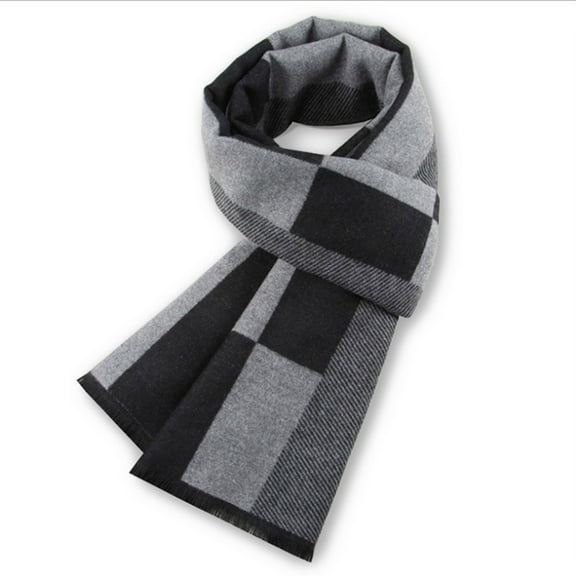 Scarf for Men Classic Color Block Thermal Warm Fall Winter Scarves