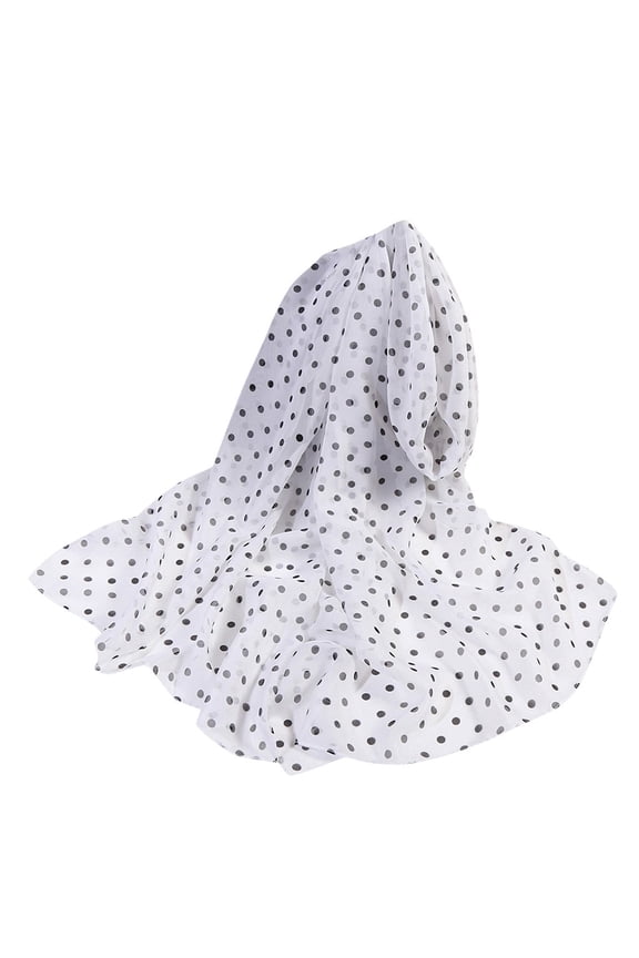 Scarf for Women 160*50Cm Women Dot Print Long Soft Wrap Scarf Simulation Silk Shawl Scarves Winter Fall Bandana