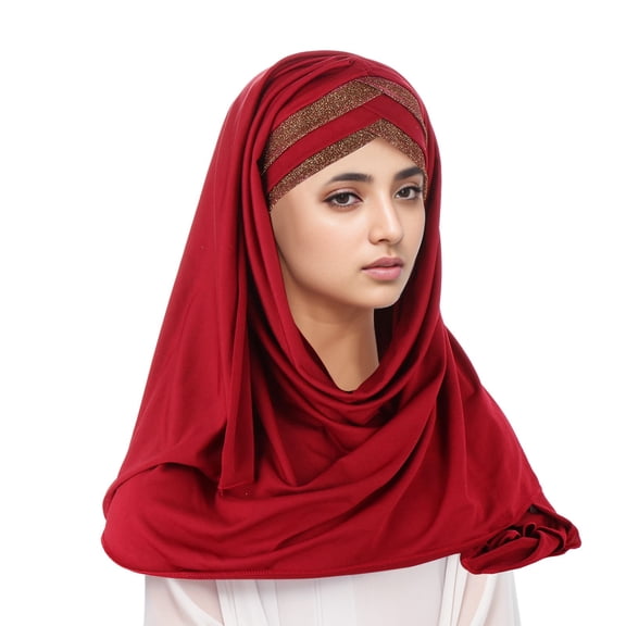 Scarf for Women Fashion Accessories Women Hat Ruffle Cancer Chemo Turban Wrap Cap Scarf Shawl