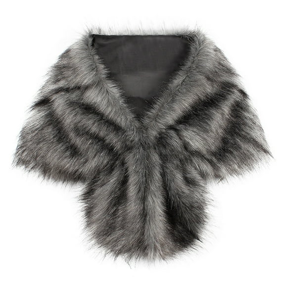 Scarf for Women Fashion Elegant Bridal Wedding Faux Plush Long Shawl Stole Wrap Scarf Keep Warm Clothing Accessories