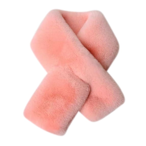 Scarf for Women Fuzzy Scarves Cold Weather Large Scarves Thick Warm Fluffy Scarves Soft Scarves for Women Pink One Size