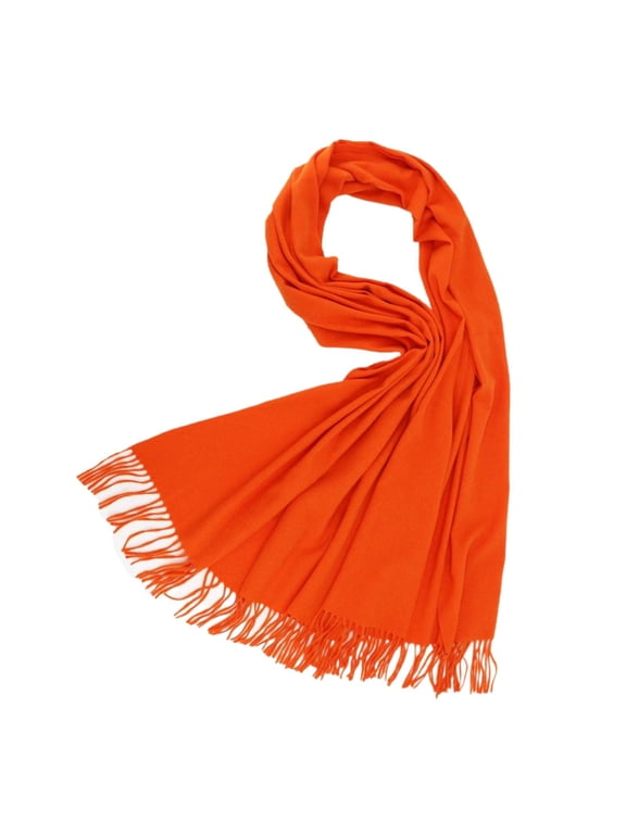 Scarf for Women Lightweight Wraps&Wool Wool Soft Feel Pashmina Shawl Wrap Fashion Scarves Orange