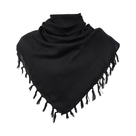 Scarf for Women Men Arab Keffiyeh Shemagh Hatta with Tassels Houndstooth 100% Cotton