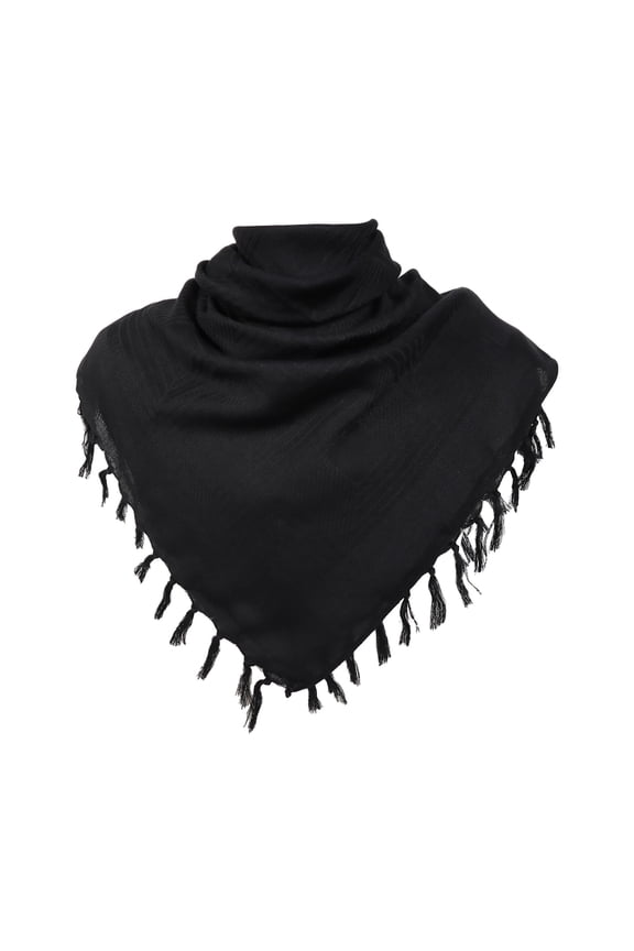 Scarf for Women Men Arab Keffiyeh Shemagh Hatta with Tassels Houndstooth 100% Cotton