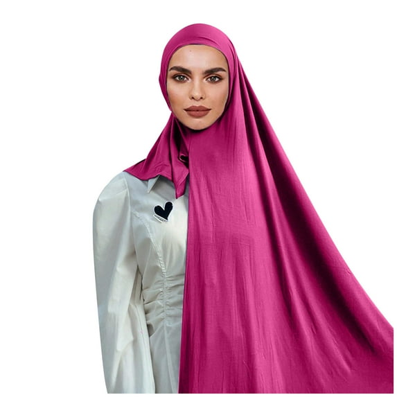 Scarf for Women Muslim Head Scarf Solid Color Long Scarf Wrap Scarves Cotton Scarf for Women Fashion Winter Fall Bandana