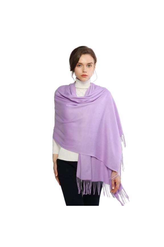 Scarf for Women Pashmina Scarf Soft Solid Plain Shawl Wrap Fashion Warm Neck With Fringes Scarf