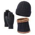 thumbnail image 1 of Scarf for Women Scarves for Women Lightweight People Hat Scarf And Glove Set Fashionable Outdoor Baby Warm Three Piece Set, 1 of 4