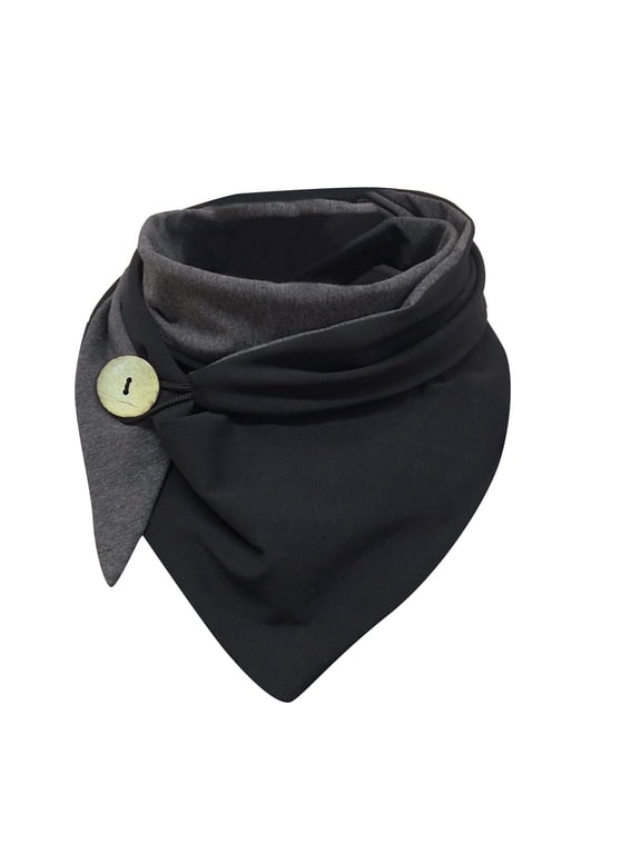 Scarf for women Printed Retro Multipurpose Button Detail Wrap Shawl
