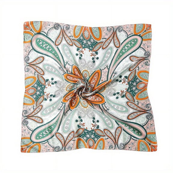 Scarf small square scarf with spring and autumn thin fashion summer scarf streamers