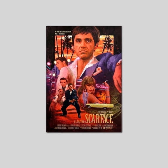 Scarface 1983 Movie Tony Montana Poster Size 24''x36'' The Golden Shop
