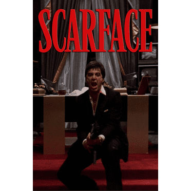 Scarface 1983 Poster 24x36 - Al Pacino - Classic Gangster Movie - Crime Thriller