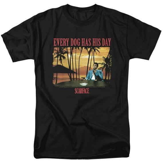 Scarface Every Dog Unisex Adult T Shirt (5X-Large) Black